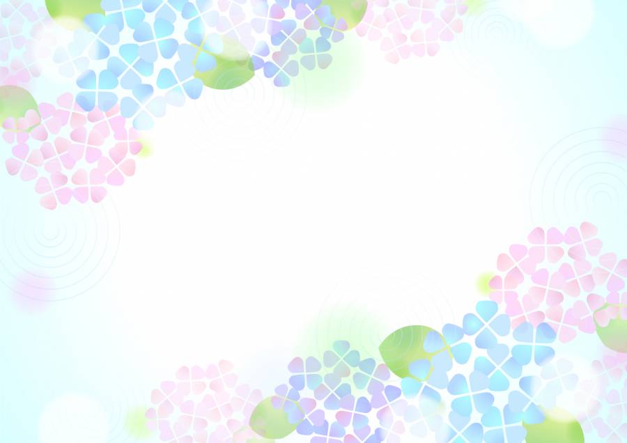 柔和的颜色绣球花背景4