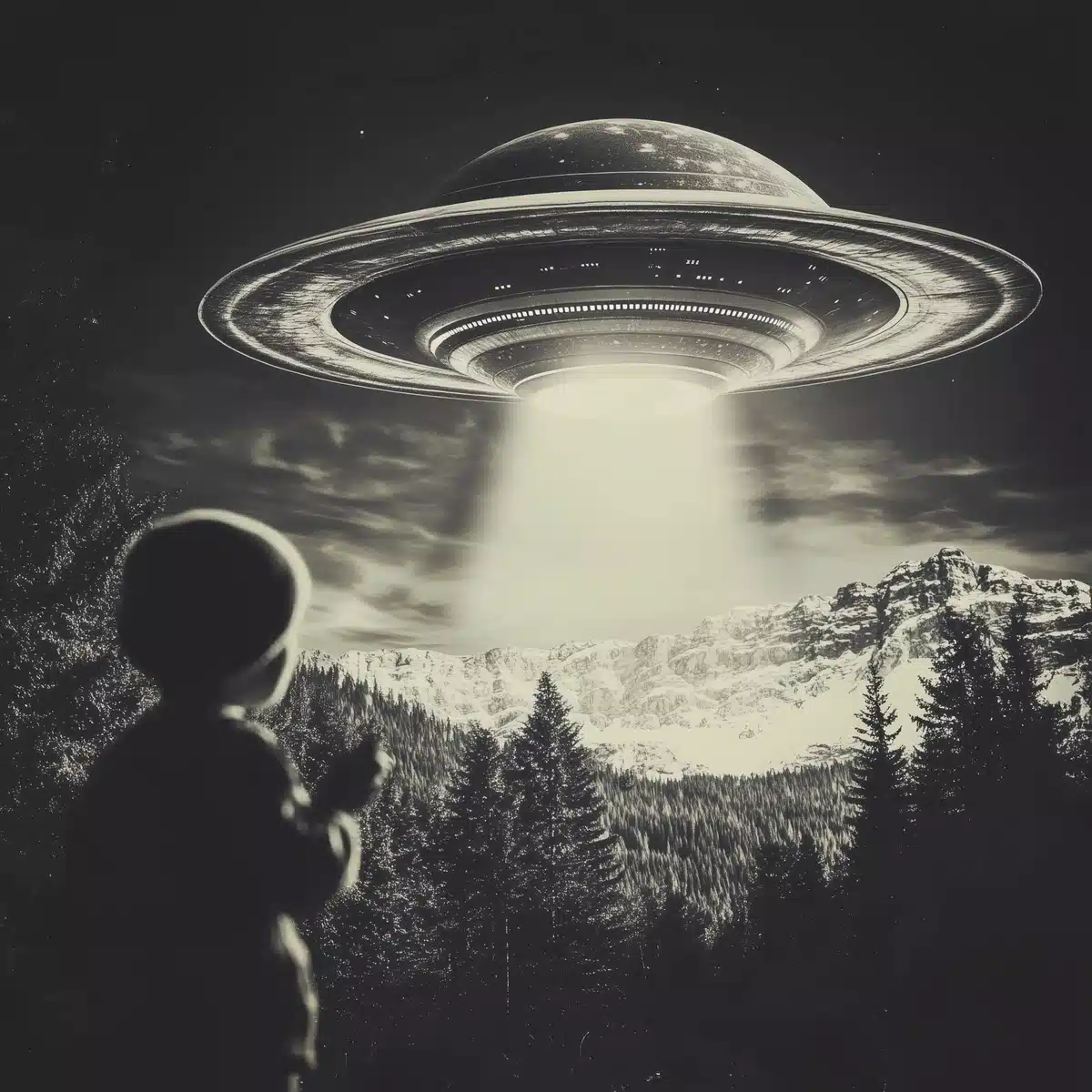 Alien Figures in Photography Midjourney提示词