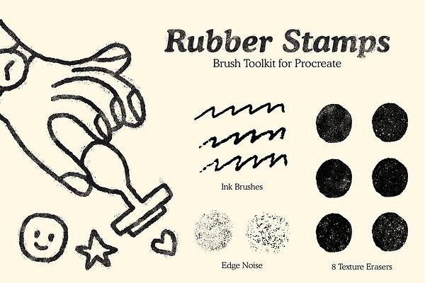 Rubber Stamps Brushes for Procreate