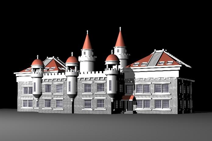 欧洲建筑3D模型