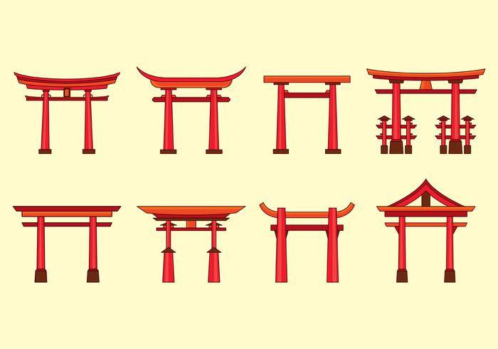 牌坊矢量图标