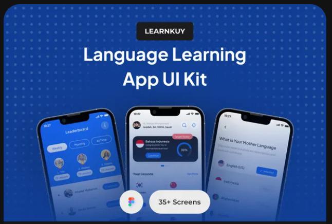 LearnKuy - Language Learning App UI Kit