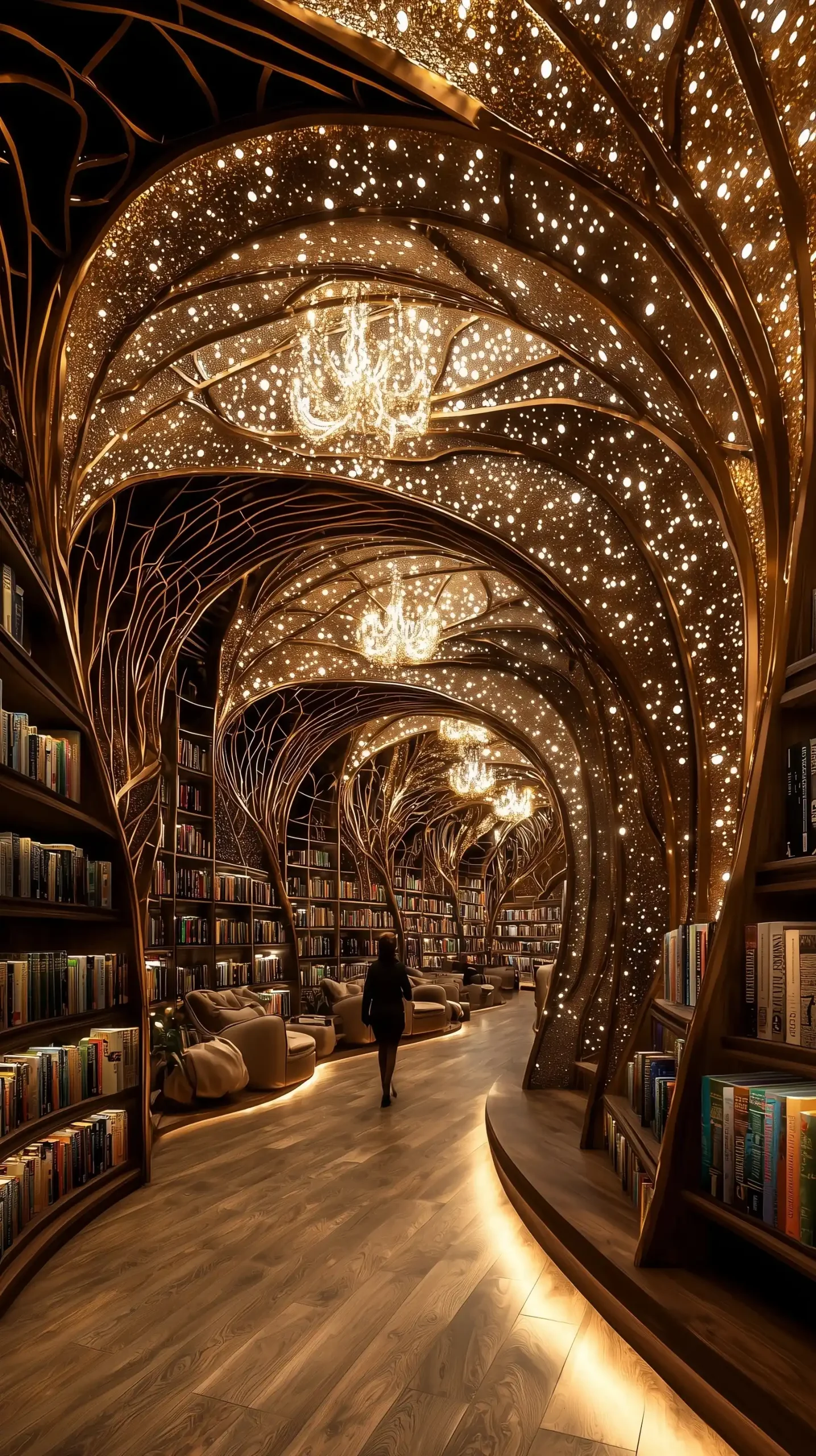 Photorealistic Bookstore Exploration Midjourney提示词