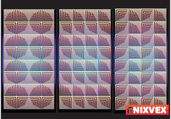 NixVex“OpArt瓷砖”免费矢量