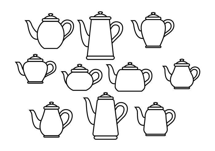 免费茶壶矢量