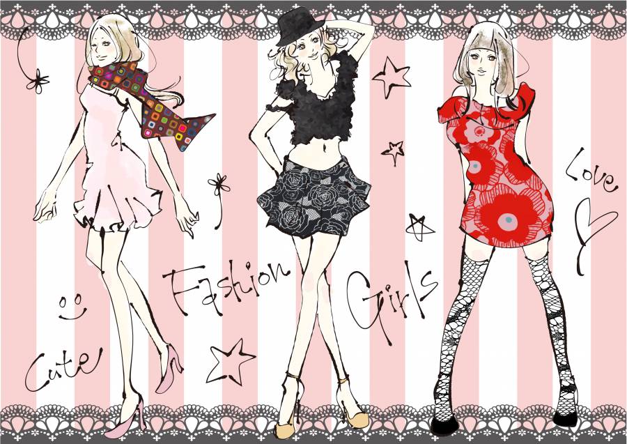 享受时尚的妇女的插图2