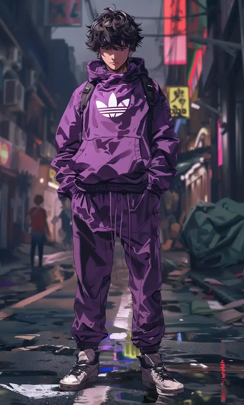 Anime Adidas Fighter Vector Battle Midjourney提示词