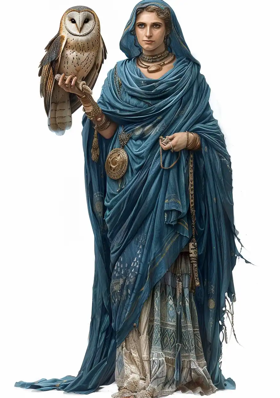 Wisdom Goddess Portrait Midjourney提示词