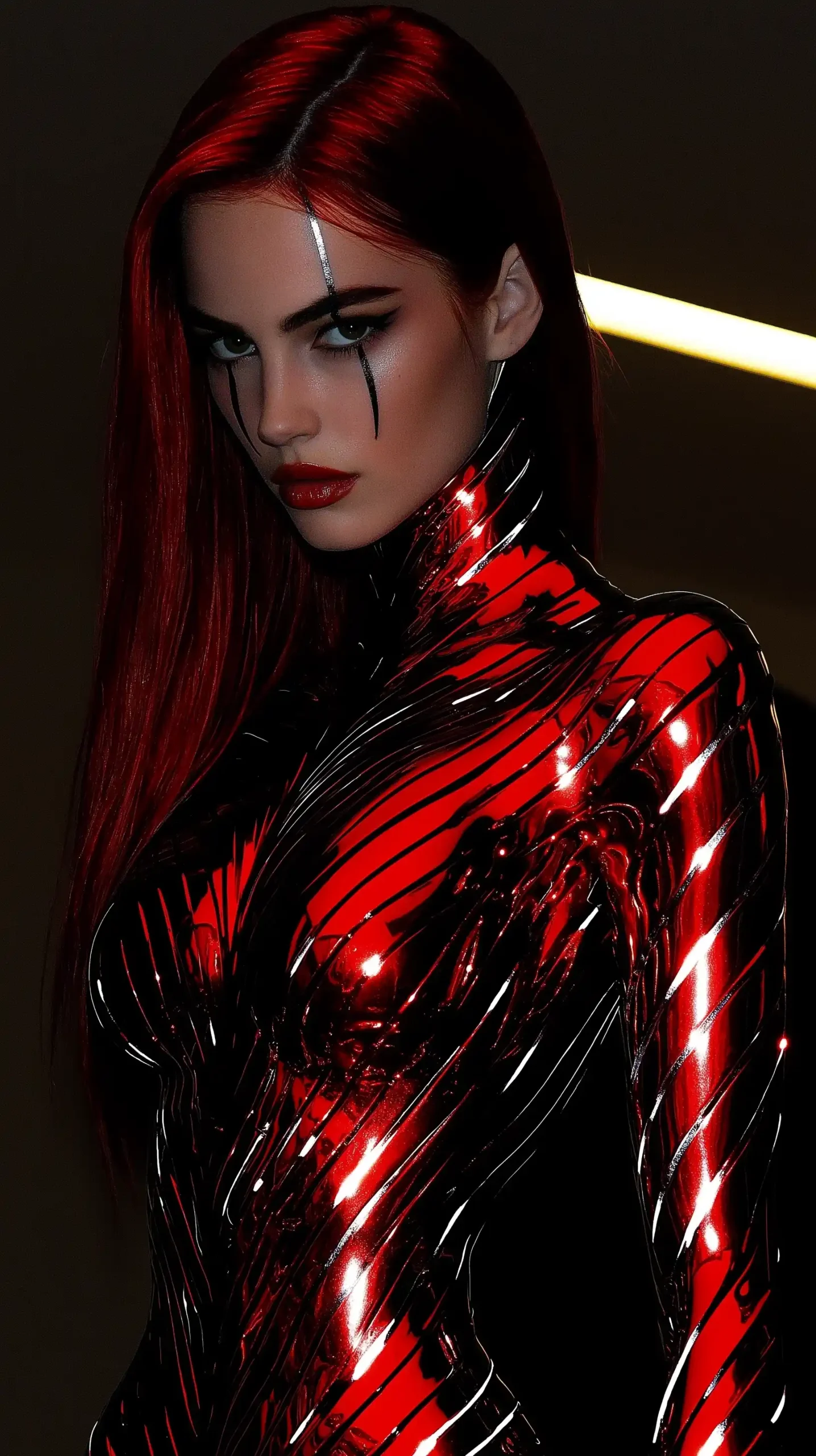 Futuristic Armor Fashion Gala Midjourney提示词