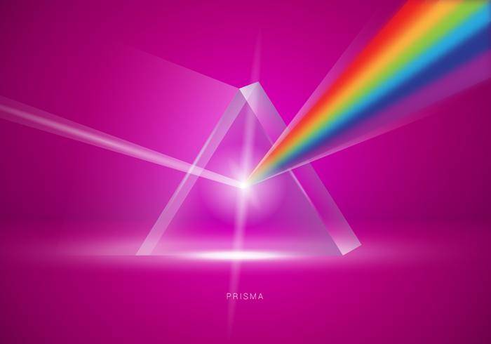 现实的Prisma三角矢量图