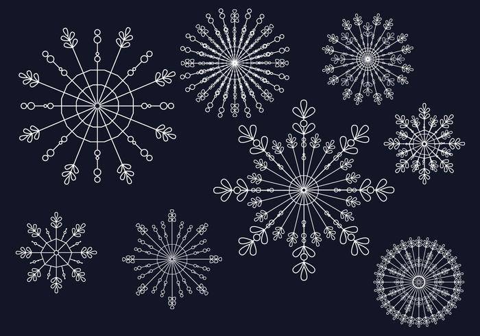 雪花矢量图
