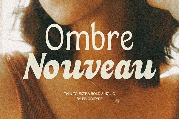 Ombre Nouveau E28093 Retro Stylish Serif