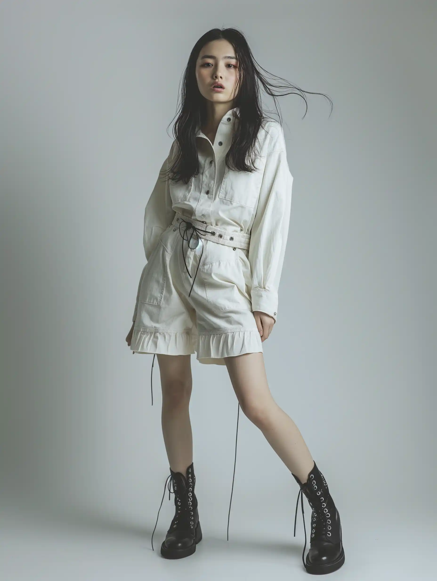 Japanese Fashion Model Portraits Midjourney提示词
