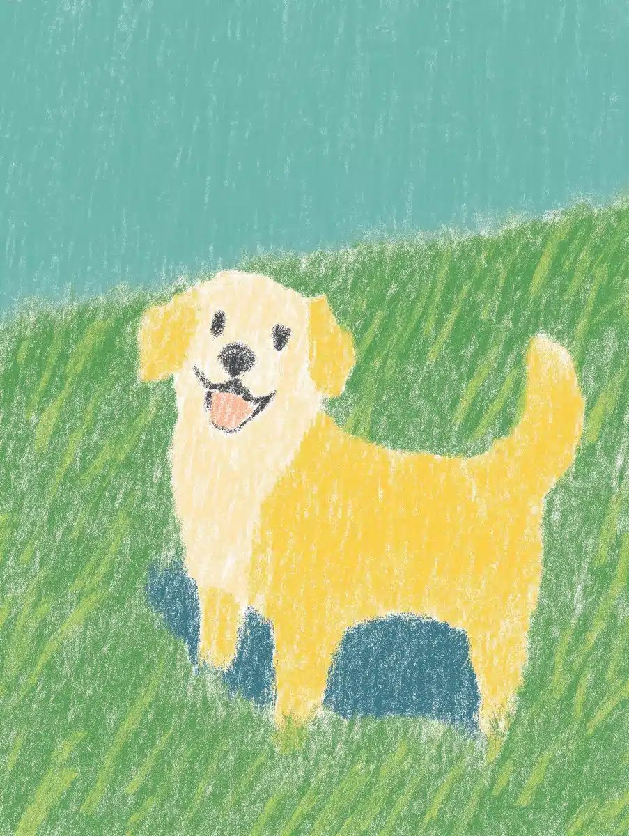 Whimsical Dog Illustration Midjourney提示词