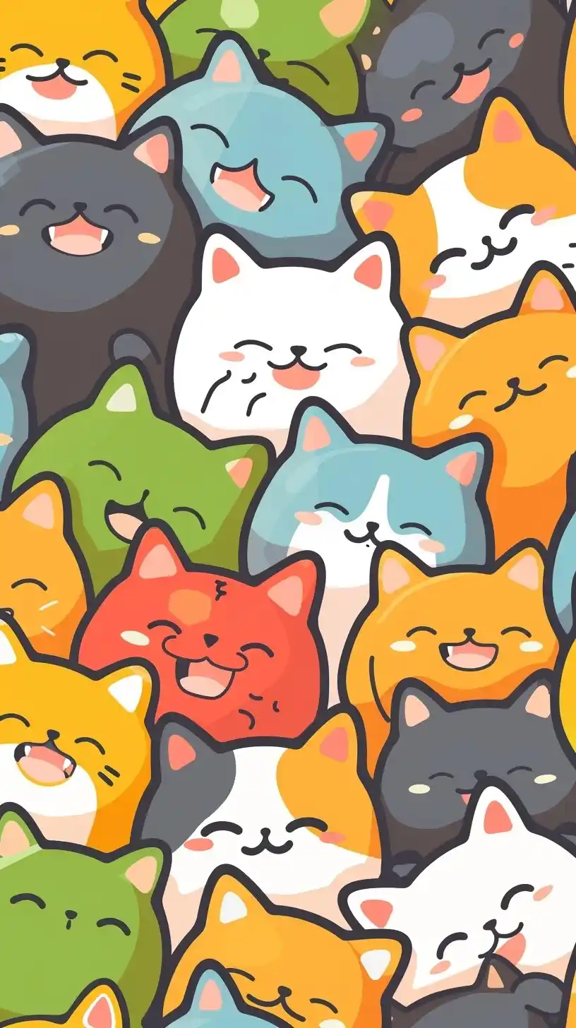Flat Vector Pet Play Midjourney提示词