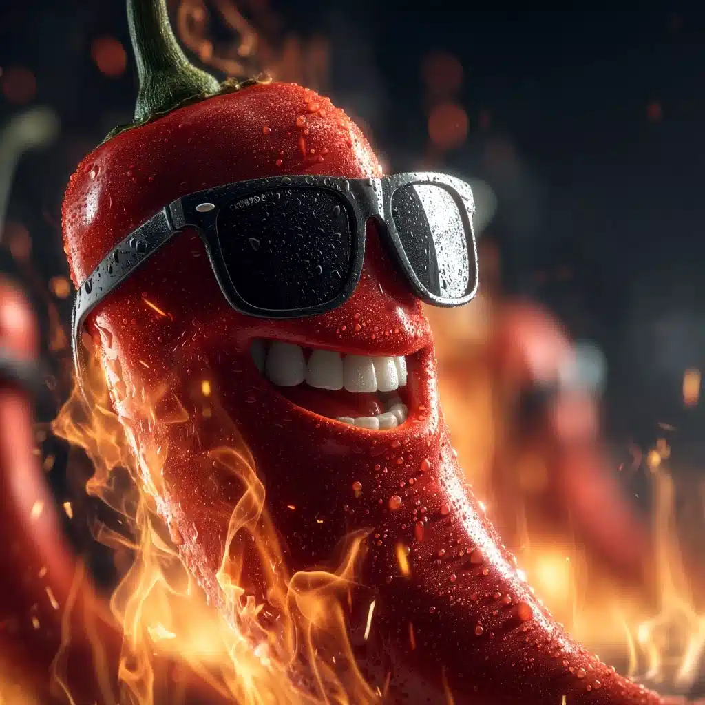 Anthropomorphic Chili Pepper Portrait Midjourney提示词