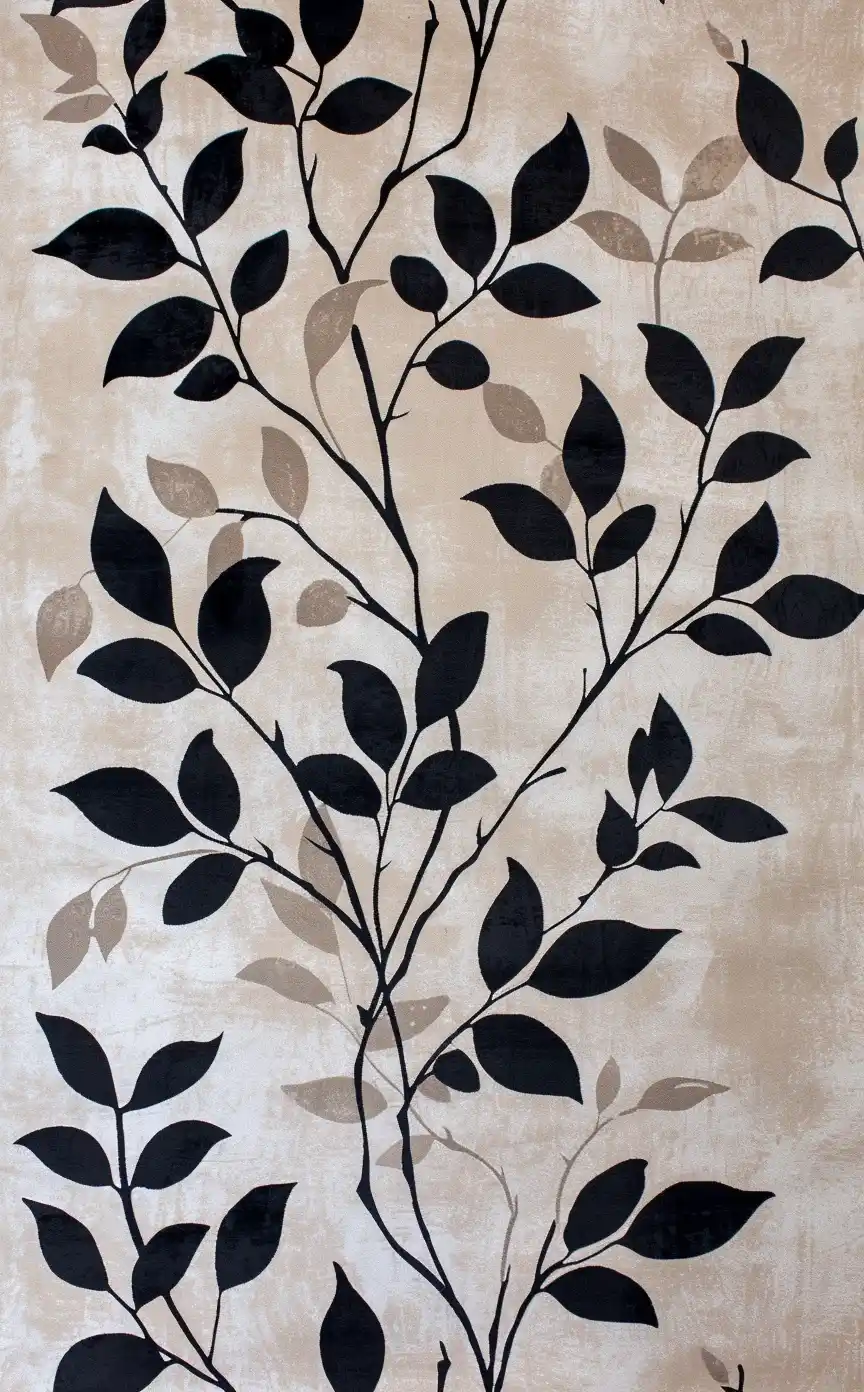 Minimalist Plant Pattern Midjourney提示词
