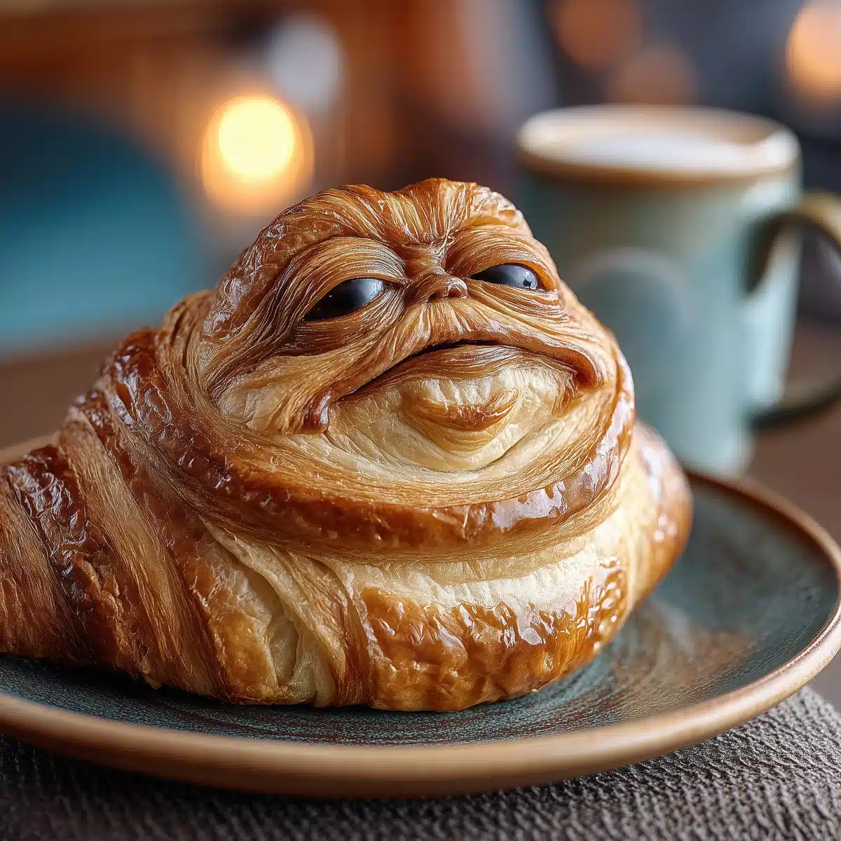 Jabba the Hutt Croissant Midjourney提示词