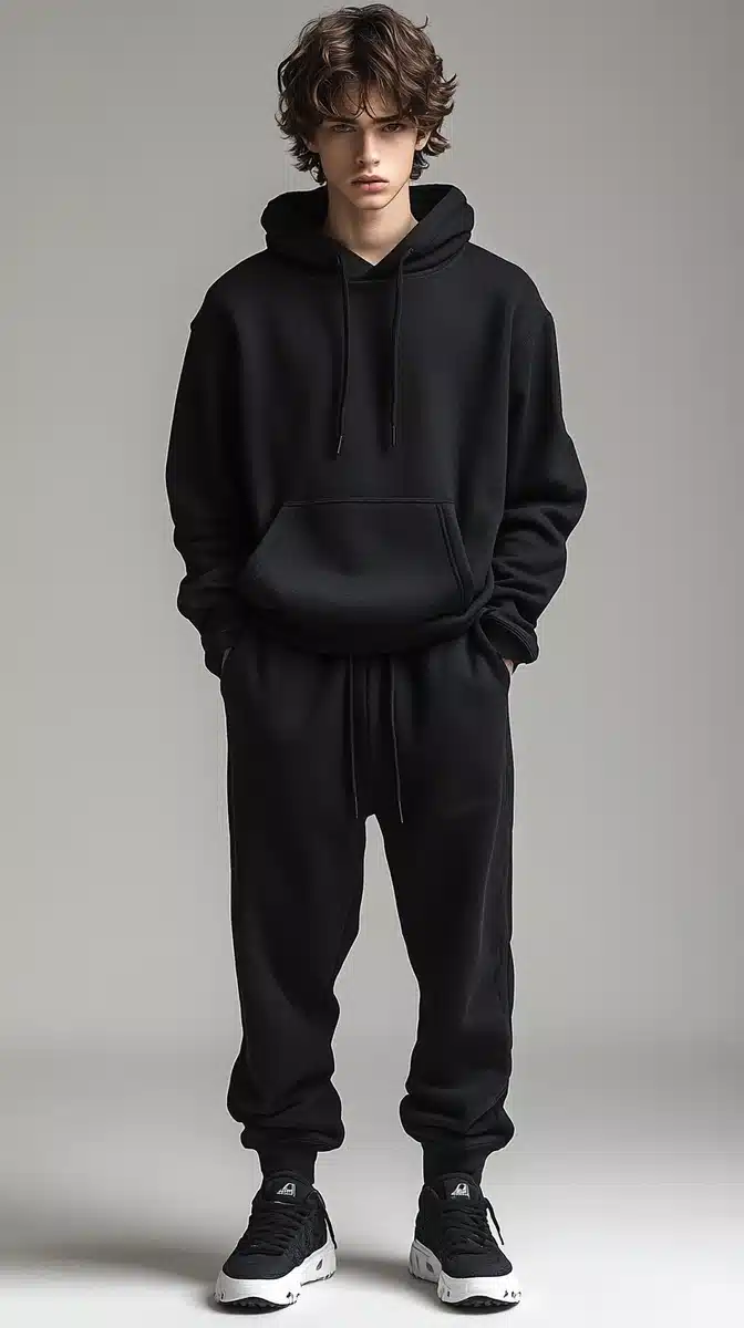 Hyper-Realistic Model in Hoodie Midjourney提示词