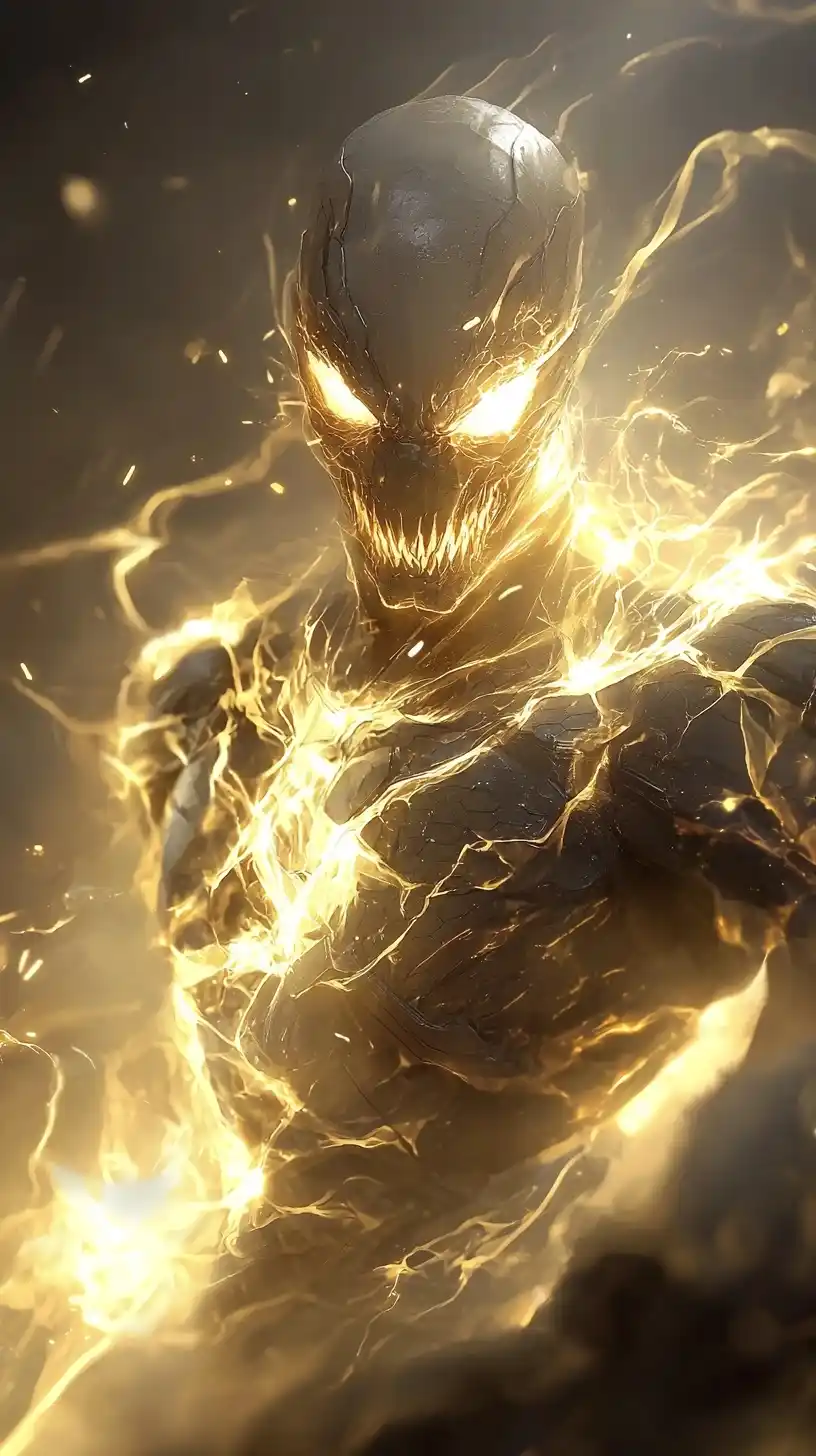 Luminous Venom Entity Illustration Midjourney提示词