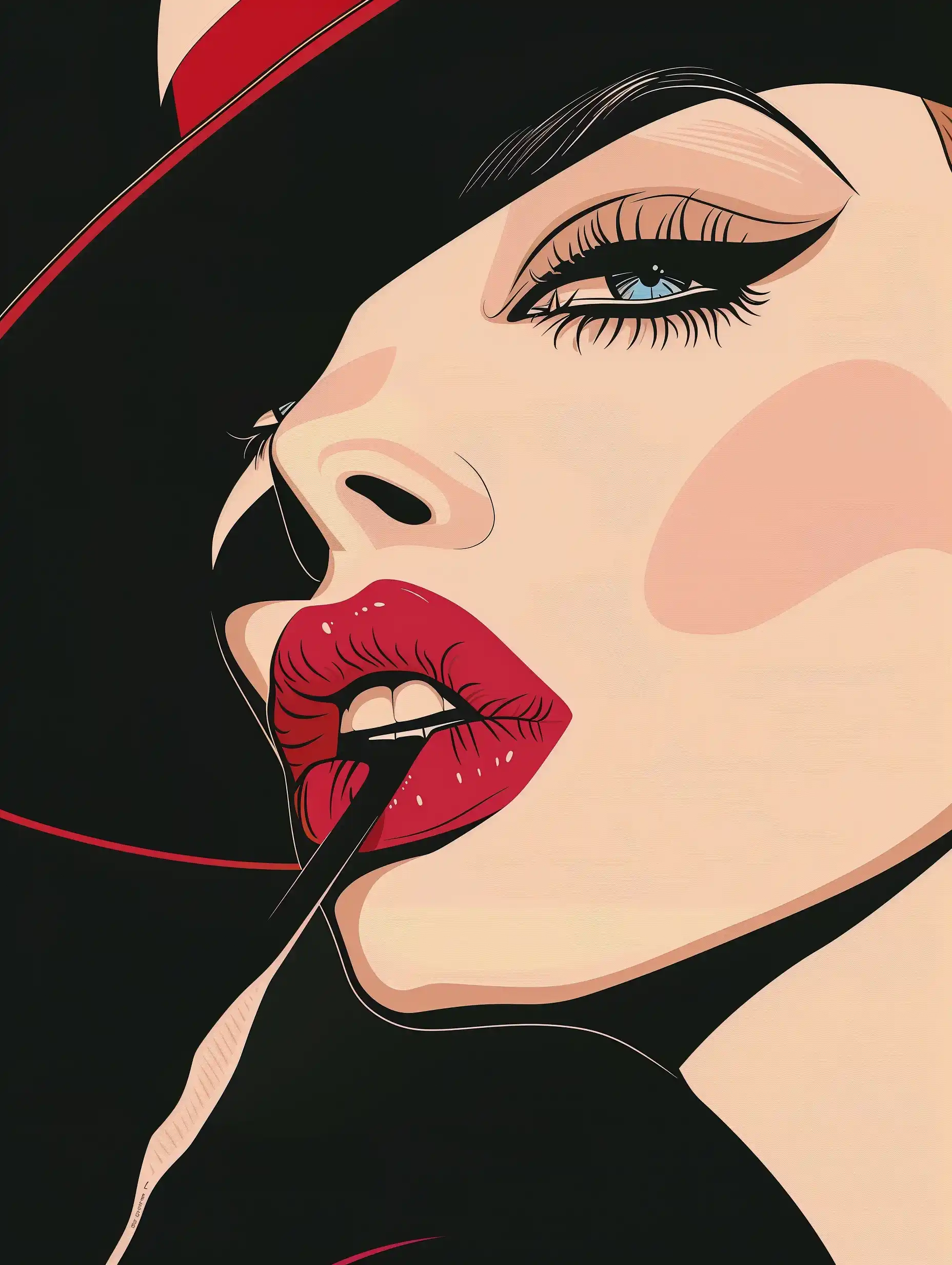 Amanda Lepore Nagel Art Midjourney提示词