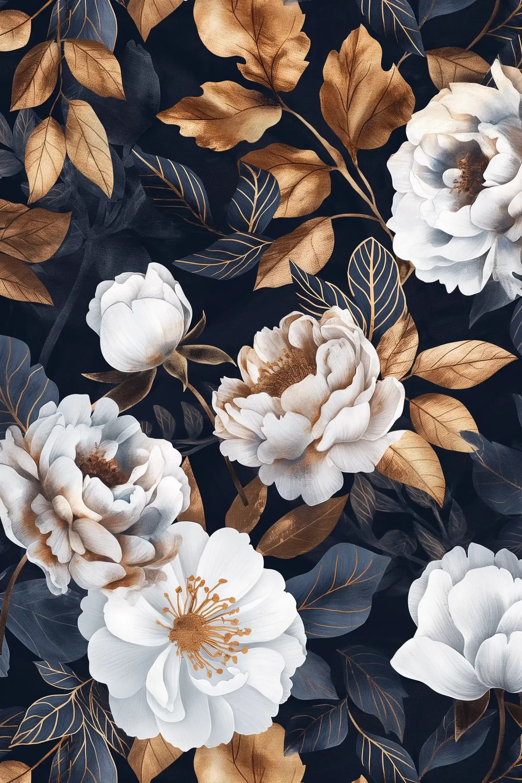 Vintage Floral Oil Painting Midjourney提示词