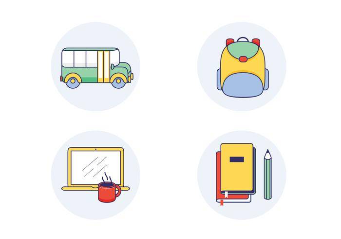 学校矢量图标