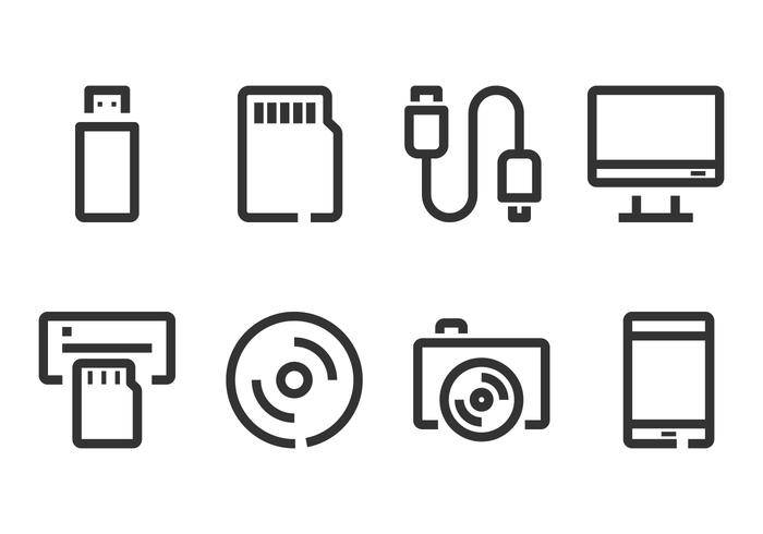 电脑配件和小工具图标