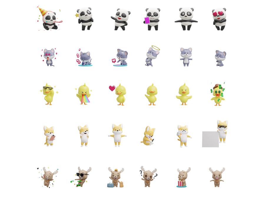 ANIMALZ - cute 3D animals