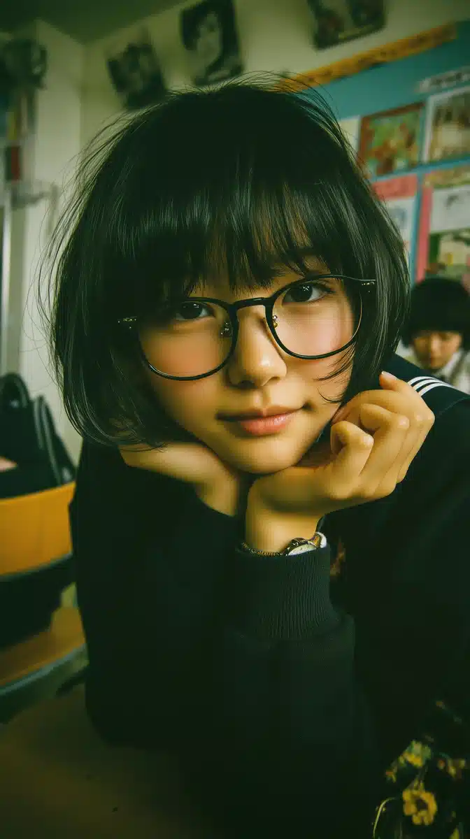 Japanese Schoolgirl Portrait Midjourney提示词