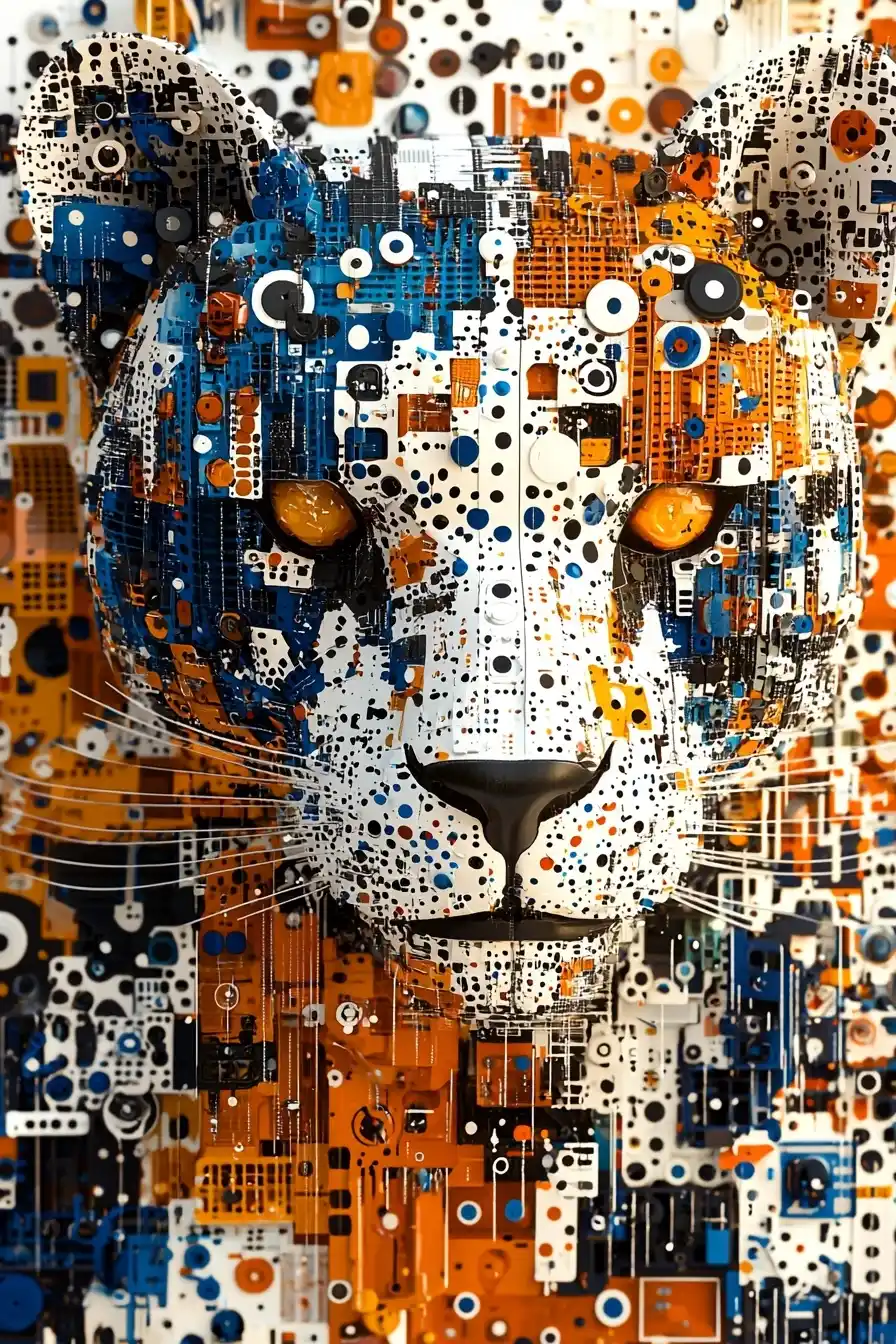Cyborg Hyrax Transformer Vorticism Midjourney提示词