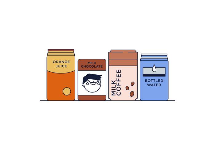 免费的饮料罐矢量
