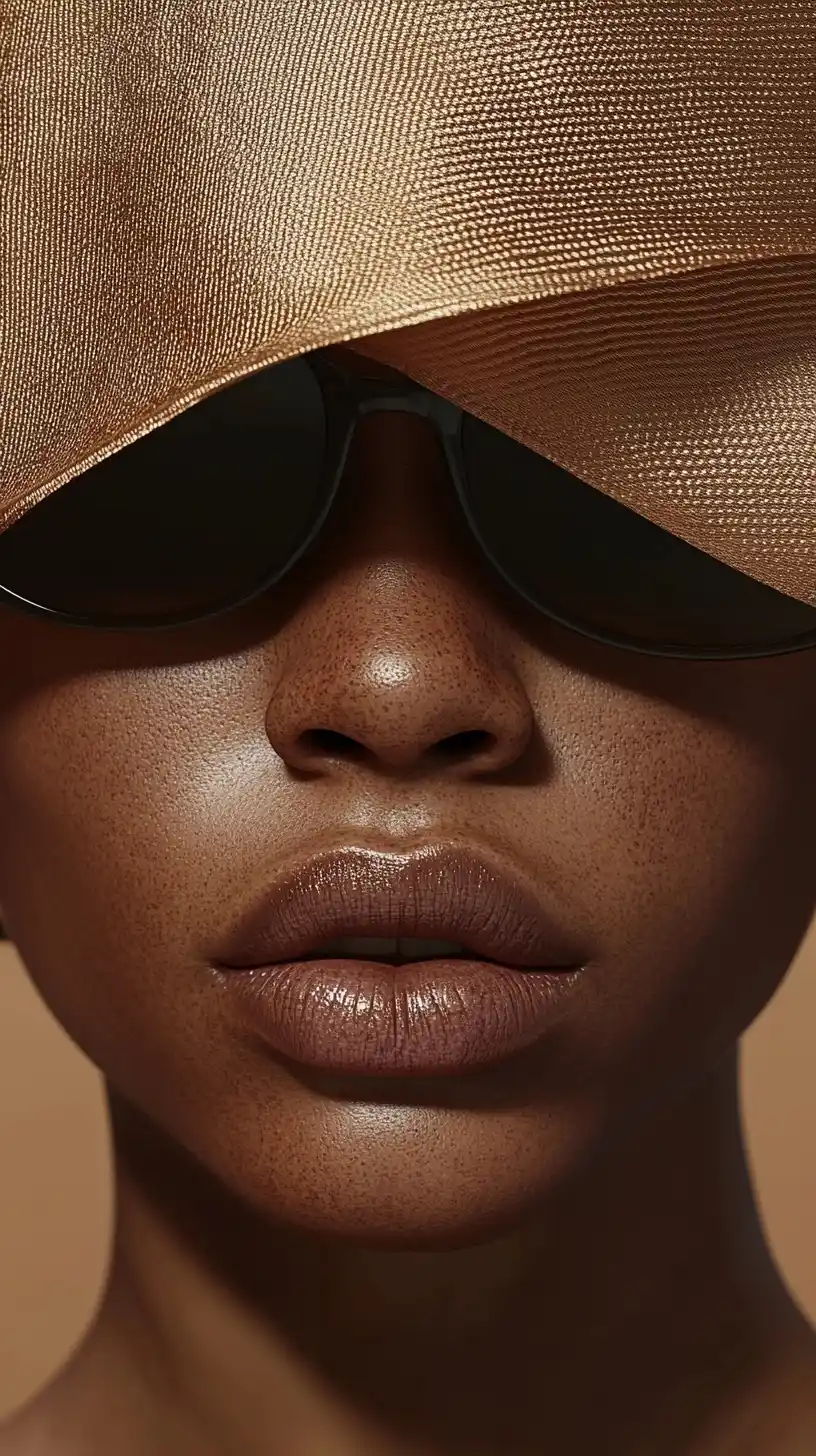 Hyperrealistic Vitiligo Supermodel Midjourney提示词