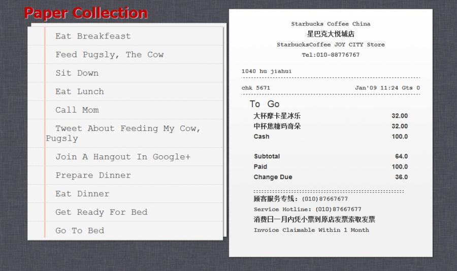纯CSS3纸质风格&nbsp;pure&nbsp;CSS3&nbsp;paper&nbsp;style