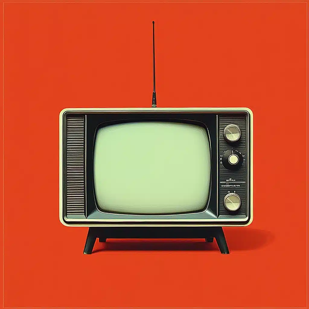 Clean Editorial TV Logo Midjourney提示词