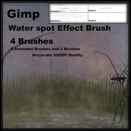 高清晰GIMP雨水涟漪笔刷（内附说明）&nbsp;&nbsp;&nbsp;