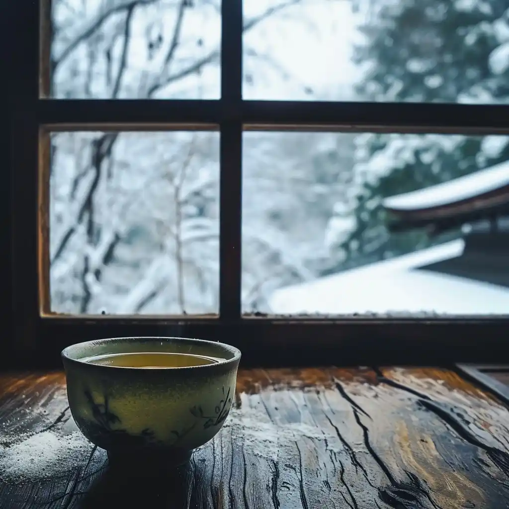 Cinematic Japanese Tea Cup Midjourney提示词