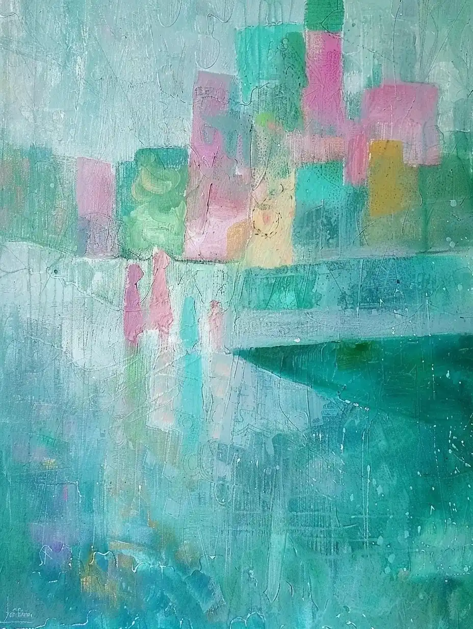 Impasto Rainstorm Freeway Chaos Midjourney提示词