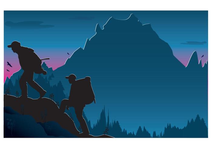 徒步旅行矢量