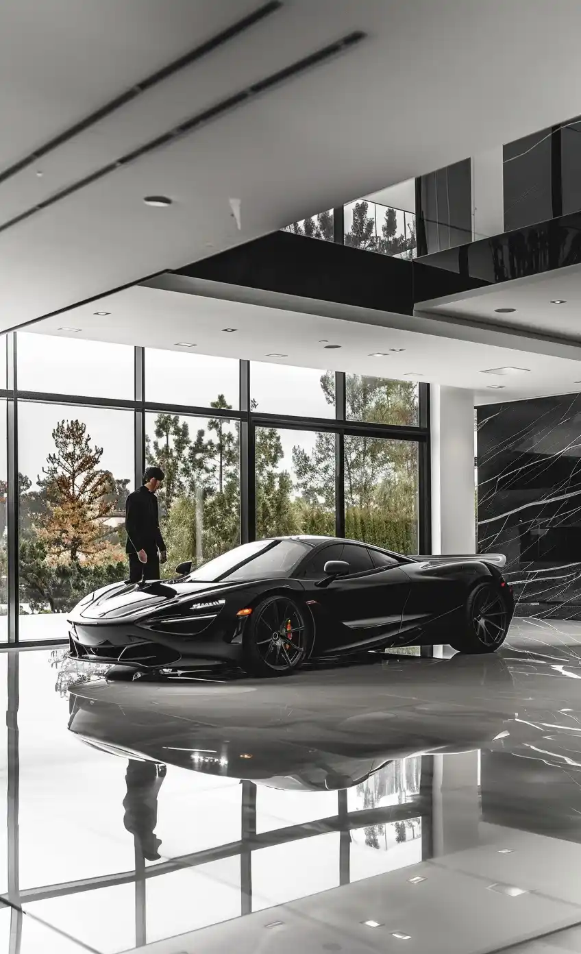 Modern Mansion McLaren Garage Midjourney 提示词生成效果