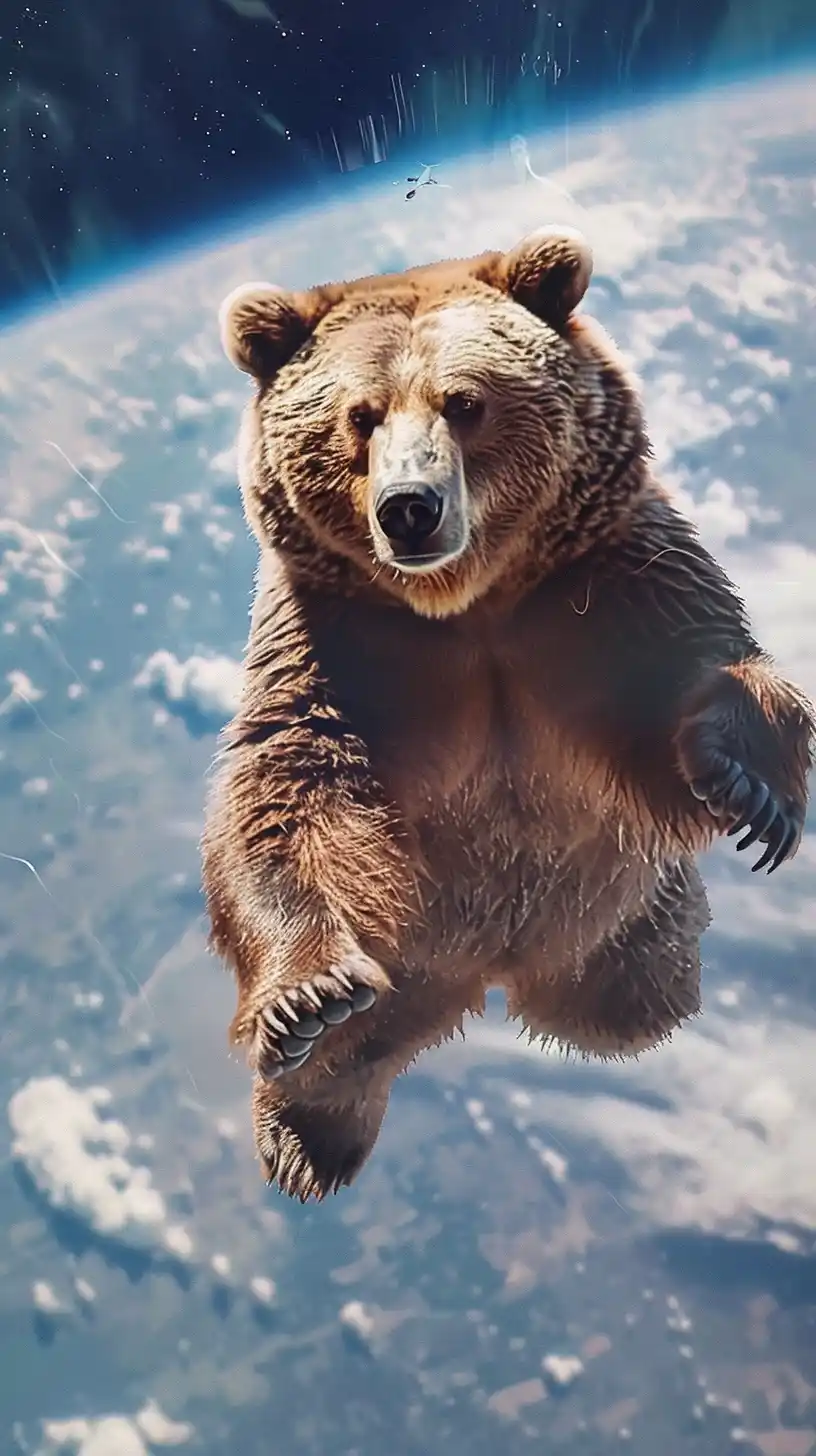 Jumbojet Bear in Chaos Midjourney提示词