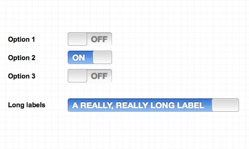 iPhone-style buttons - 基于jQuery的checkbox插件