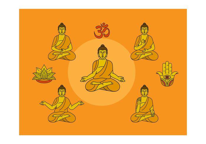 免费佛矢量图