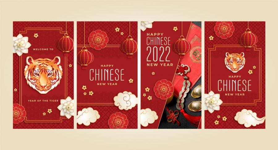 26款精选虎年矢量素材2022不同画风的虎年素材