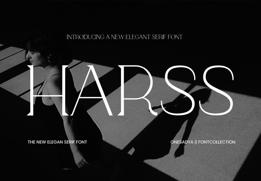 Harss – Minimalist Serif Font Typeface