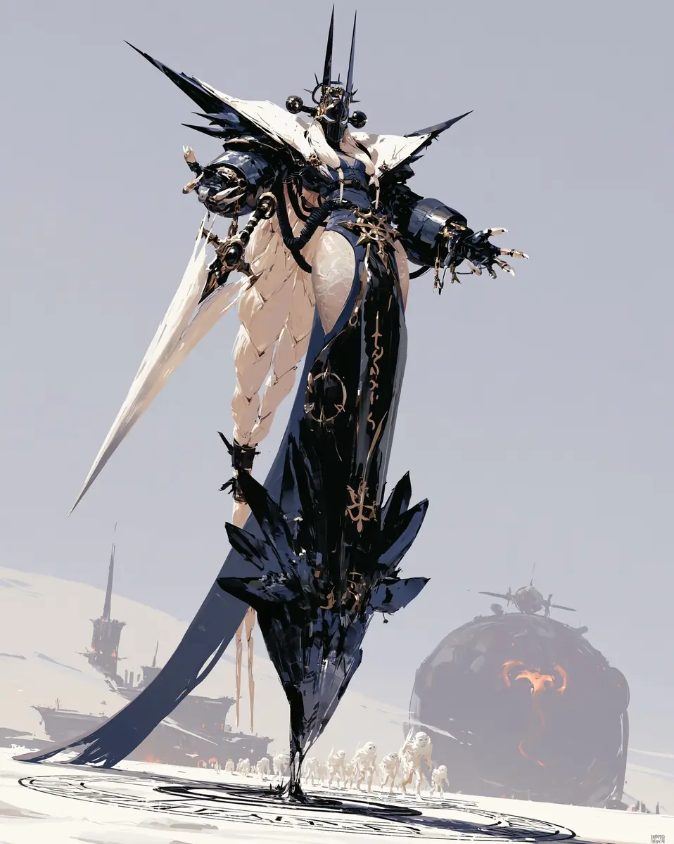 Fantasy Ice Sorceress Art Midjourney提示词