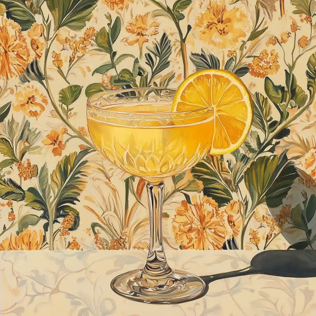 Gouache Limoncello on Wallpaper Midjourney提示词