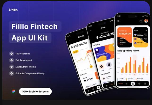 Filllo Fintech App UI Kit