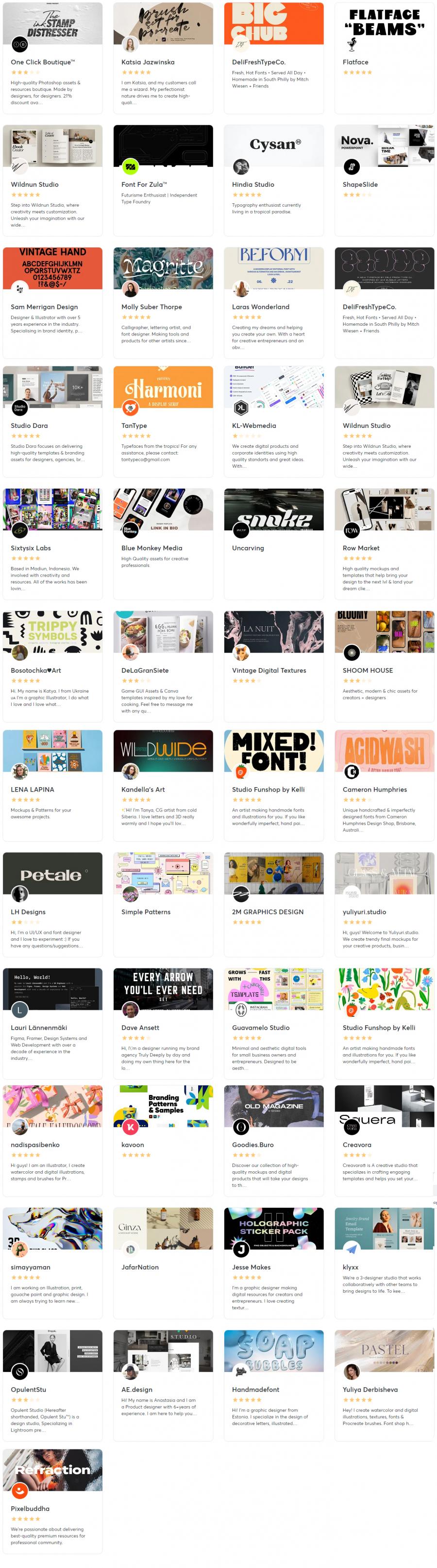 2023年的8月creativemarket.com网站分享价值高达 1000 美元的素材资源打包下载