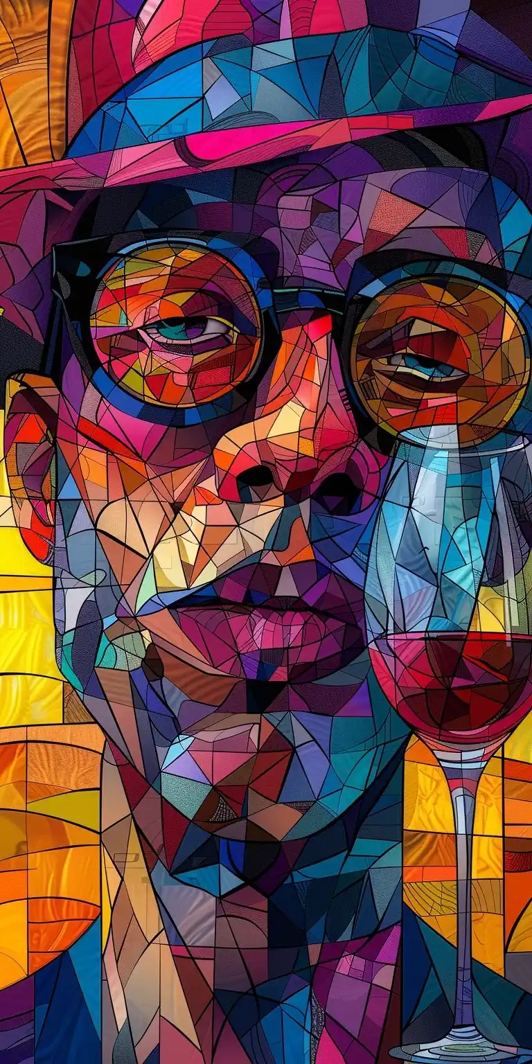 Wine-Drinking Caricature Fauvist Kids Midjourney 提示词生成效果